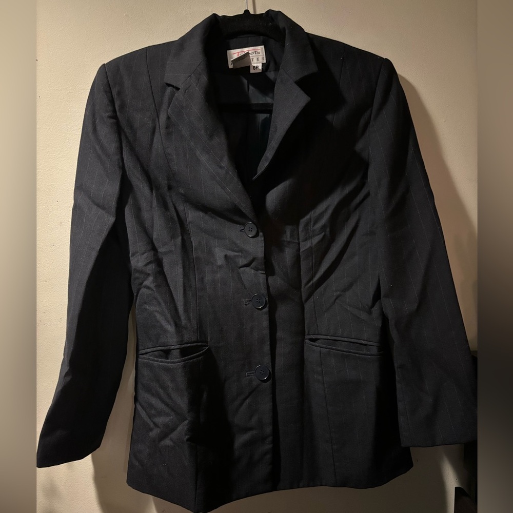 Pinstripe Blazer